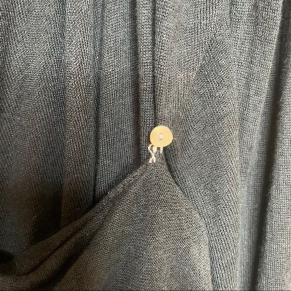 Royal Robbins Wrap Sweater Cardigan Black Linen Blend Lightweight Casual Medium - Picture 5 of 11